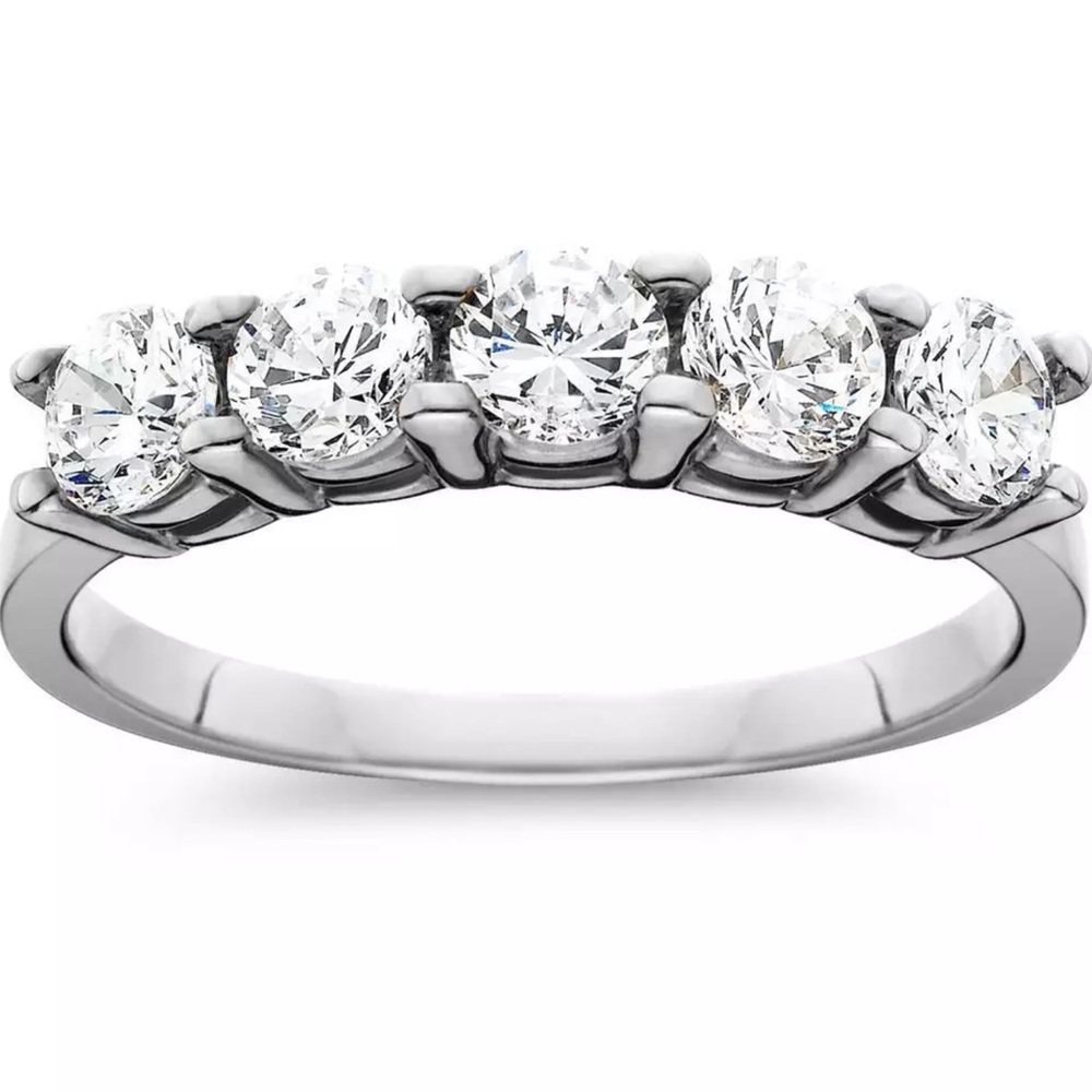 $1947 1ct 5-Stone Natural Diamond 14K Gold Band